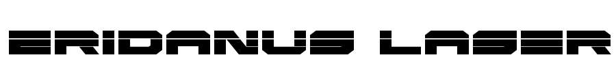 Eridanus Laser Font Image
