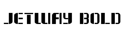 Jetway Bold Font Image