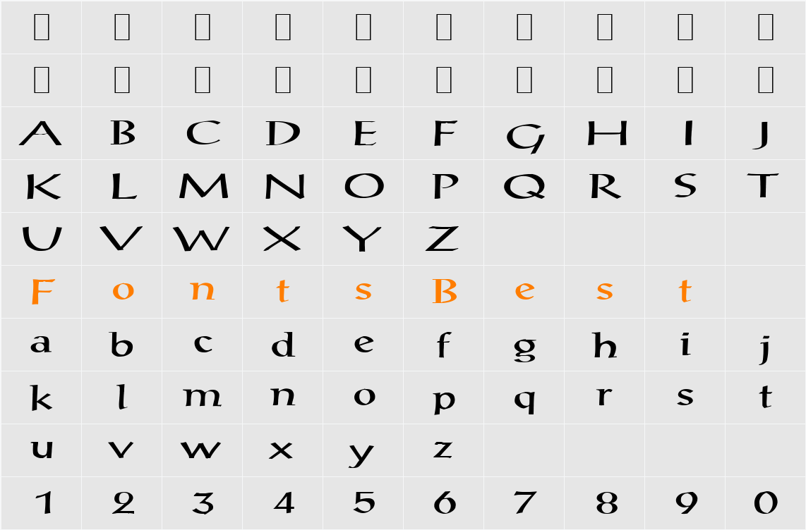Seeing Things 3 Character Map