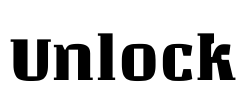 Unlock Font Image