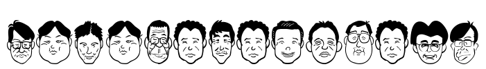 SakabePeople03 Font Image