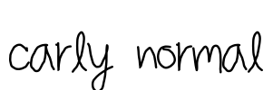 carly normal Font Image