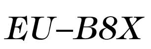 EU-B8X Font Image