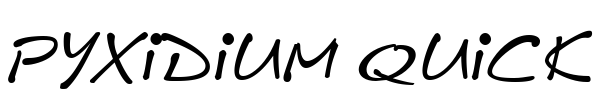 Pyxidium Quick Font Image