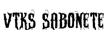 VTKS SABONETE Font Image