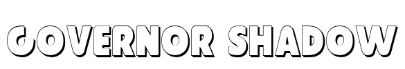 Governor Shadow Font Image