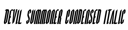 Devil Summoner Condensed Italic