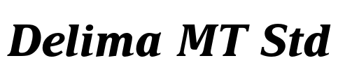 Delima MT Std Font Image
