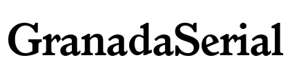 GranadaSerial Font Image