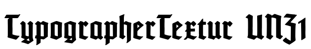 TypographerTextur UNZ1 Font Image