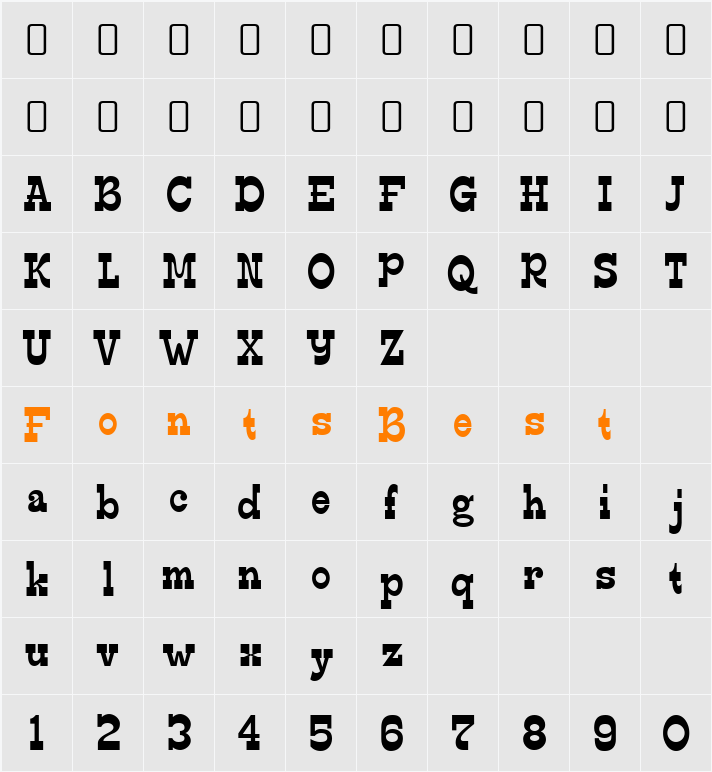 Edmunds Character Map