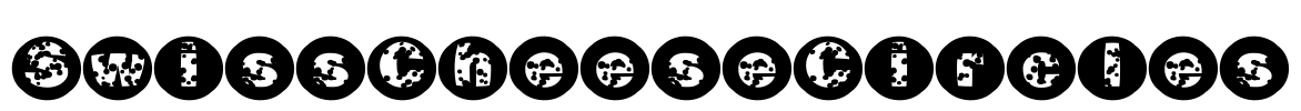 SwissCheeseCircles Font Image