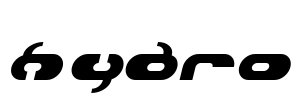 Hydro Font Image