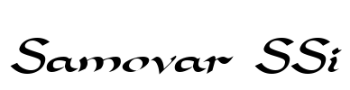 Samovar SSi Font Image