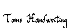 Toms Handwriting