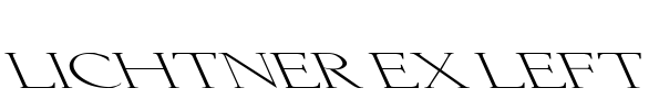 Lichtner Ex Left Font Image