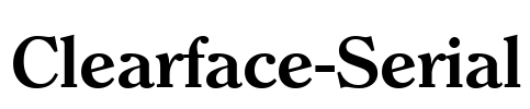 Clearface-Serial Font Image
