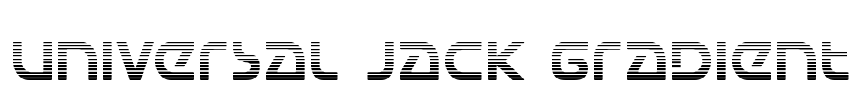 Universal Jack Gradient Font Image