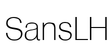 SansLH Font Image