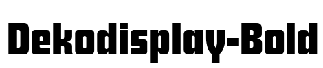 Dekodisplay-Bold Font Image