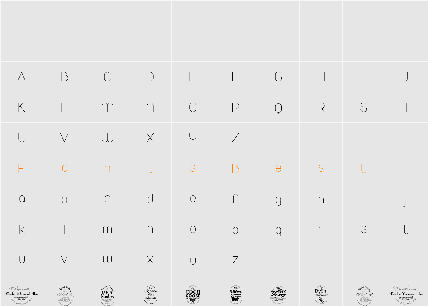 Duepuntozero Character Map