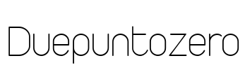 Duepuntozero Font Image