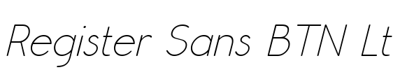 Register Sans BTN Lt