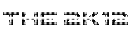 The 2K12 Font Image