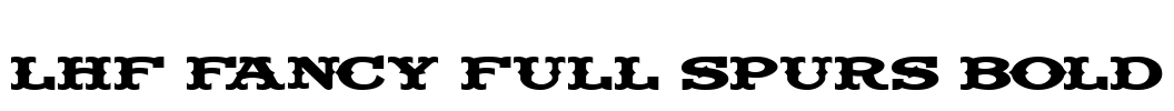 LHF Fancy Full Spurs BOLD Font Image