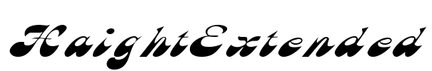 HaightExtended Font Image