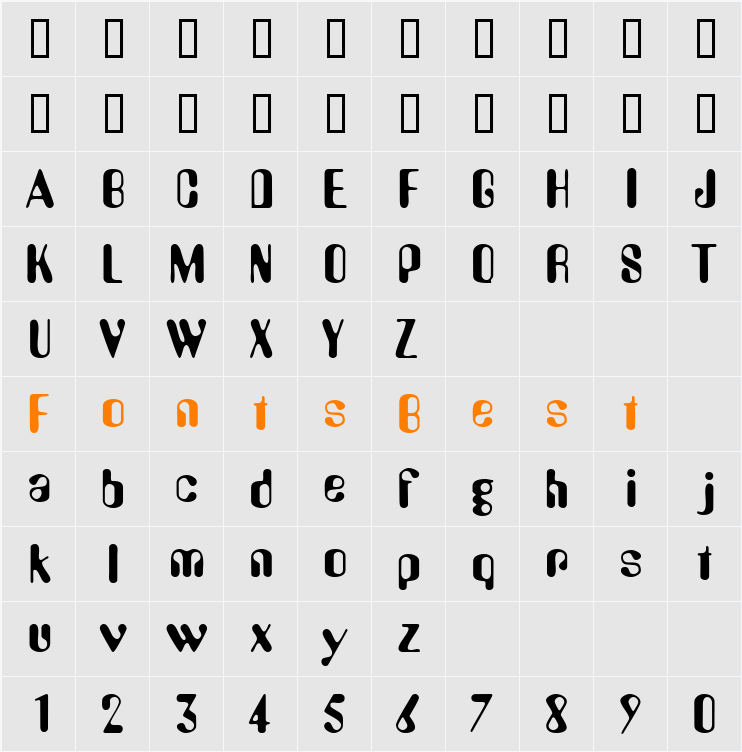 WedoSSK Character Map