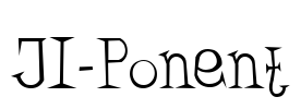 JI-Ponent Font Image