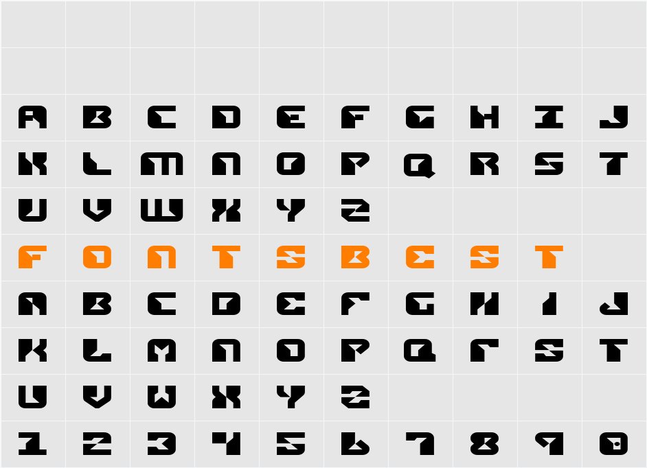 Replicant Expanded Character Map
