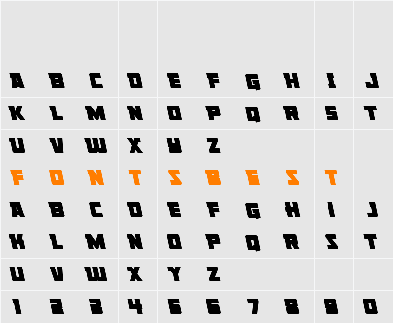Liberty Legion Leftalic Character Map