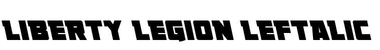 Liberty Legion Leftalic Font Image