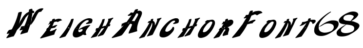 WeighAnchorFont68