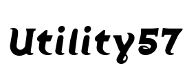 Utility57 Font Image