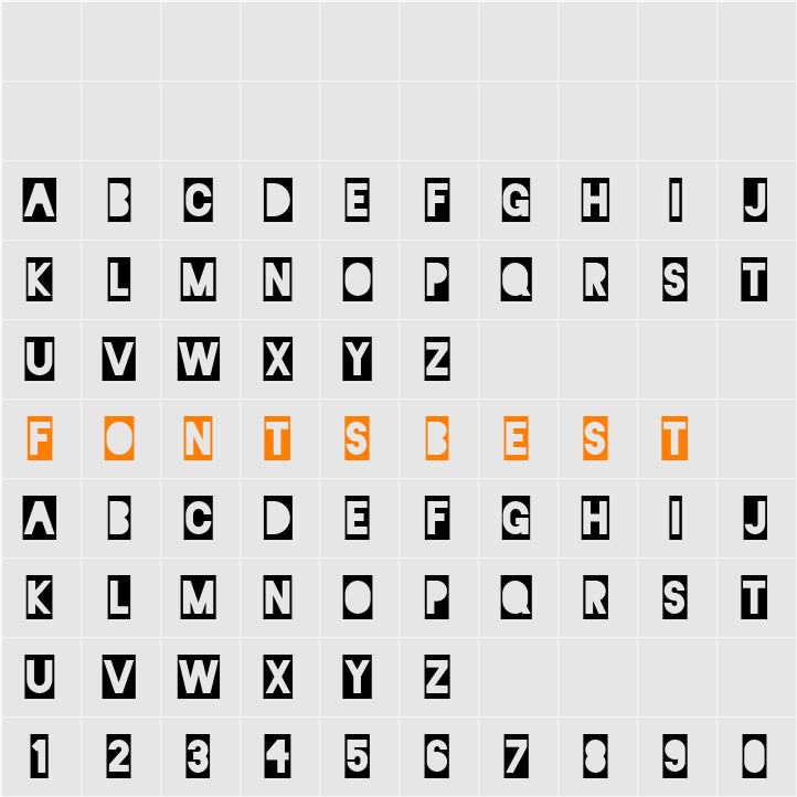 Blackout Character Map