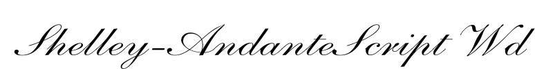 Shelley-AndanteScript Wd Font Image