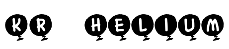 KR Helium Font Image