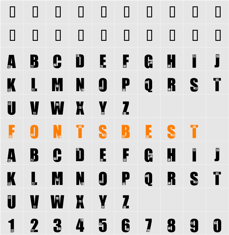LMS Bad Bugs Character Map