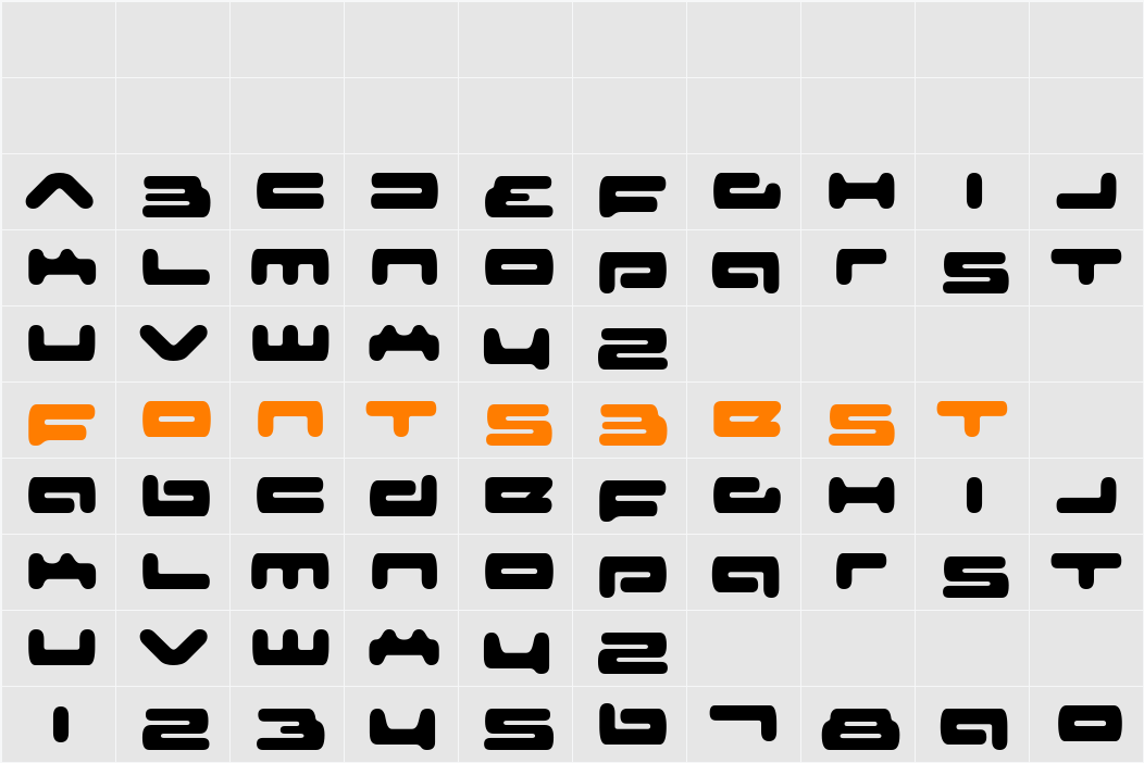 Senior Service Character Map