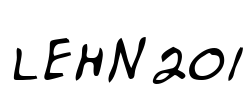 LEHN201 Font Image