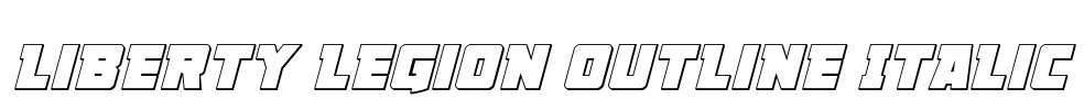 Liberty Legion Outline Italic