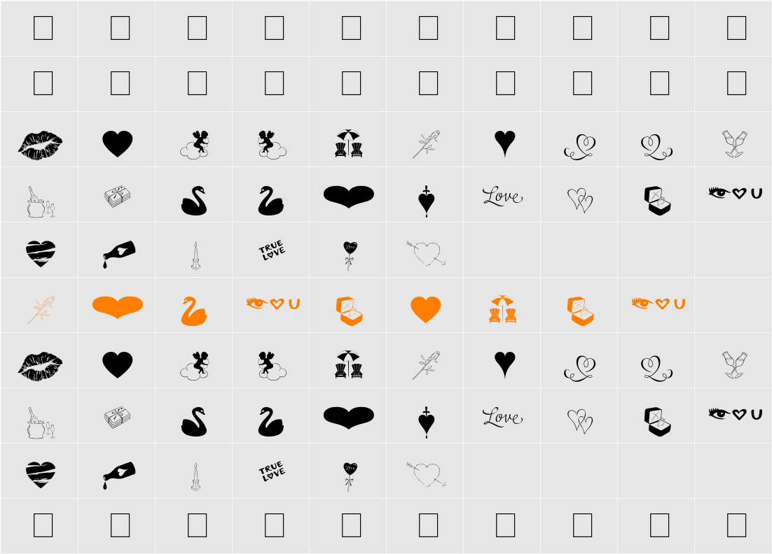 Love Romance OT Character Map