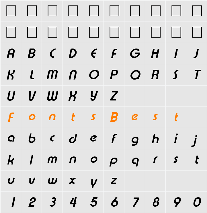 Xpressive Character Map