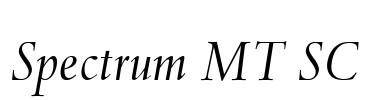 Spectrum MT SC Font Image