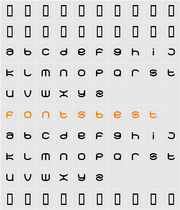 spearbox Character Map