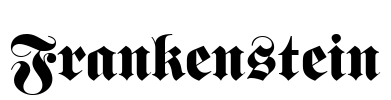 Frankenstein Font Image