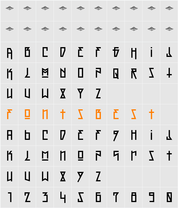 OFF Character Map